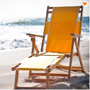 Wooden Beach Chair with Foot Rest