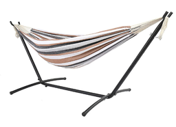 Foldable Double Hammock Stand Adjustable Steel Hammock Stand Portable Cotton Canvas Hammock With Stand