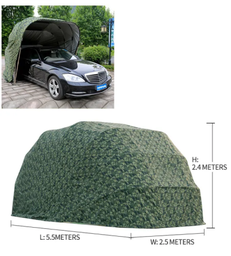 [5.帐篷12236] 5.5米不锈钢半自动全自动移动车棚车库折叠镀锌材质半自动车棚汽 车停车